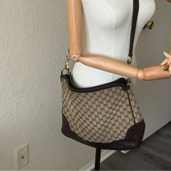 🔥SALE🔥💎GUCCI MONOGRAM MEDIUM DIANA BAMBOO SHOULDER BAG / GUARANTEED AUTHENTIC 💎 - Picture 14 of 14